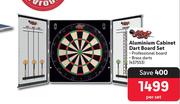 Aluminium Cabinet Dart Board Set 437553-Per Set