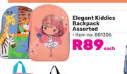 Elegant Kiddies Backpack Assorted-Each
