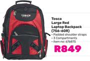 Tosca Large Red Laptop Backpack 756-60R