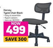 Harvey Typist Chair Black