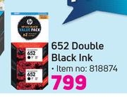 HP 652 Double Black Ink