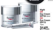 Eucerin Night Or Day Cream SPF30 50ml Or Eye Cream SPF15 15ml-Each