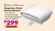 Pure Pleasure Single Non Fitted Electric Blanket