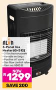 Alva 3 Panel Gas Heater GH312