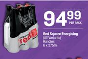 Red Square Energising (All Variants) Handies-6 x 275ml Per Pack