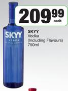 SKYY Vodka (Including Flavours)-750ml Each