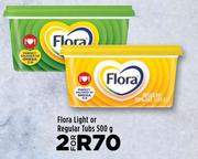 Flora Light Or Regular Tubs-For 2 x 500g