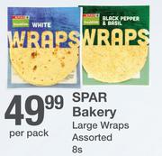Spar Bakery Large Wraps Assorted-8s Per Pack