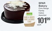 Spar Bakery Core Range Family Cakes Assorted-Each