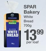 Spar Bakery White Bread-700g Per Loaf