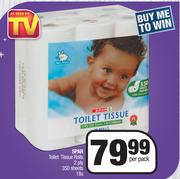 Spar Toilet Tissue Rolls 2 Ply 350 Sheets-18 Per Pack 