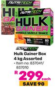 Nutritech Hulk Gainer Box Assorted-4Kg Each