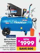 Tradeair 50L 3 Piece Compressor MCFRC117
