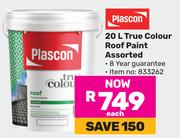 Plascon 20L True Colour Roof Paint Assorted