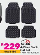 1st Gear 4 Pece Black Mat Set