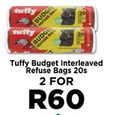Tuffy Budget Interleaved Refuse Bags-For 2 x 20s