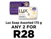 Lux Soap Assorted-For Any 2 x 175g