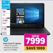 HP 39cm Intel Core i3 Laptop