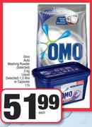 Omo Auto Washing Powder (Selected) 2Kg,Liquid (Selected) 1.5L Or Capsules 17s-Each