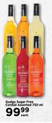 Gudgu Sugar Free Cordial Assorted-750ml Each