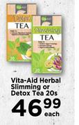 Vita-Aid Herbal Slimming Or Detox Tea-20's Pack Each