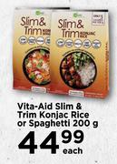 Vita-Aid Slim & Trim Konjac Rice Or Spaghetti-200g Each
