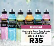 Restorade Sugar Free Sports Drink Assorted-For Any 4 x 500ml