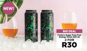 Footy's Sugar Free Fuel Energy Drink-For 2 x 500ml