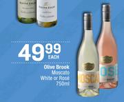 Olive Brook Moscato White Or Rose-750ml Each