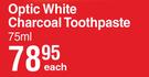Colgate Optic White Charcoal Toothpaste-75ml Each