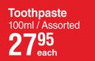 Colgate Toothpaste Assorted-100ml Each