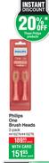 Philips One Brush Heads-Per Pack 2-Pack.