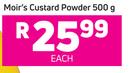 Moir's Custard Powder-500g Each