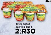 Darling Yoghurt Assorted-For 2 x 6 x 100g