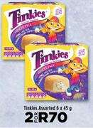 Tinkies Assorted-For 2 x 6 x 45g