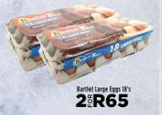 Bartlet Large Eggs-For 2 x 18's