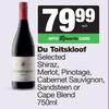 Du Toitskloof Selected Shiraz,Merlot,Pinotage,Cabernet Sauvignon,Sandsteen Or Cape Blend-750ml