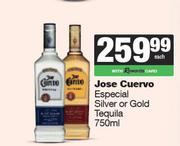 Jose Cuervo Especial Silver Or Gold Tequila-750ml Each
