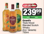 Grant's Triple Wood Blended Scotch Whisky (Incl. Variants)-750ml Each