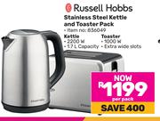 Russell Hobbs Stainless Steel Kettle & Toaster Pack