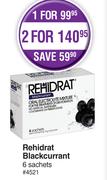 Rehidrat Blackcurrant 4521-For 2 x 6 Sachets