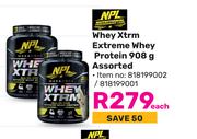 NPL Whey Xtrm Extreme Whey Protein Assorted-908g Each