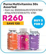 Purna Multivitamins 30s Assorted
