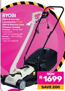 Ryobi 1200W Electric Lawnmower Plus 300W Electric Line Trimmer Combo