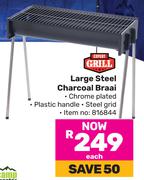 Expert Grill Large Steel Charcoal Braai