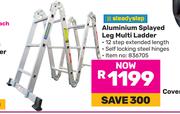 Steady Step Aluminium Splayed Leg Multi Ladder