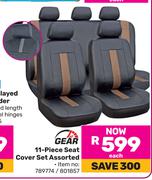 1st Gear 11 Piece Seat Cover Set Assorted-Each