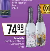 Annabelle Cuvee Rose Or Blanche Sparkling Wine-750ml Each
