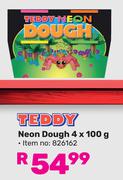 Teddy Neon Dough 826162-4 x 100g