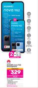 2 x Huawei Nova Y62 Smartphone-On 1.3GB Red Top Up Core More Data + Flexi 80